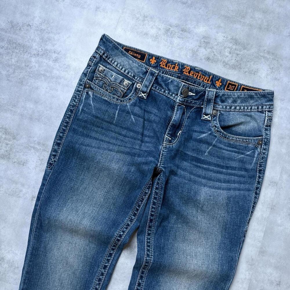 Y2K Rock Revival Jessica Skinny Women’s Denim Jeans - Picture 5 of 7